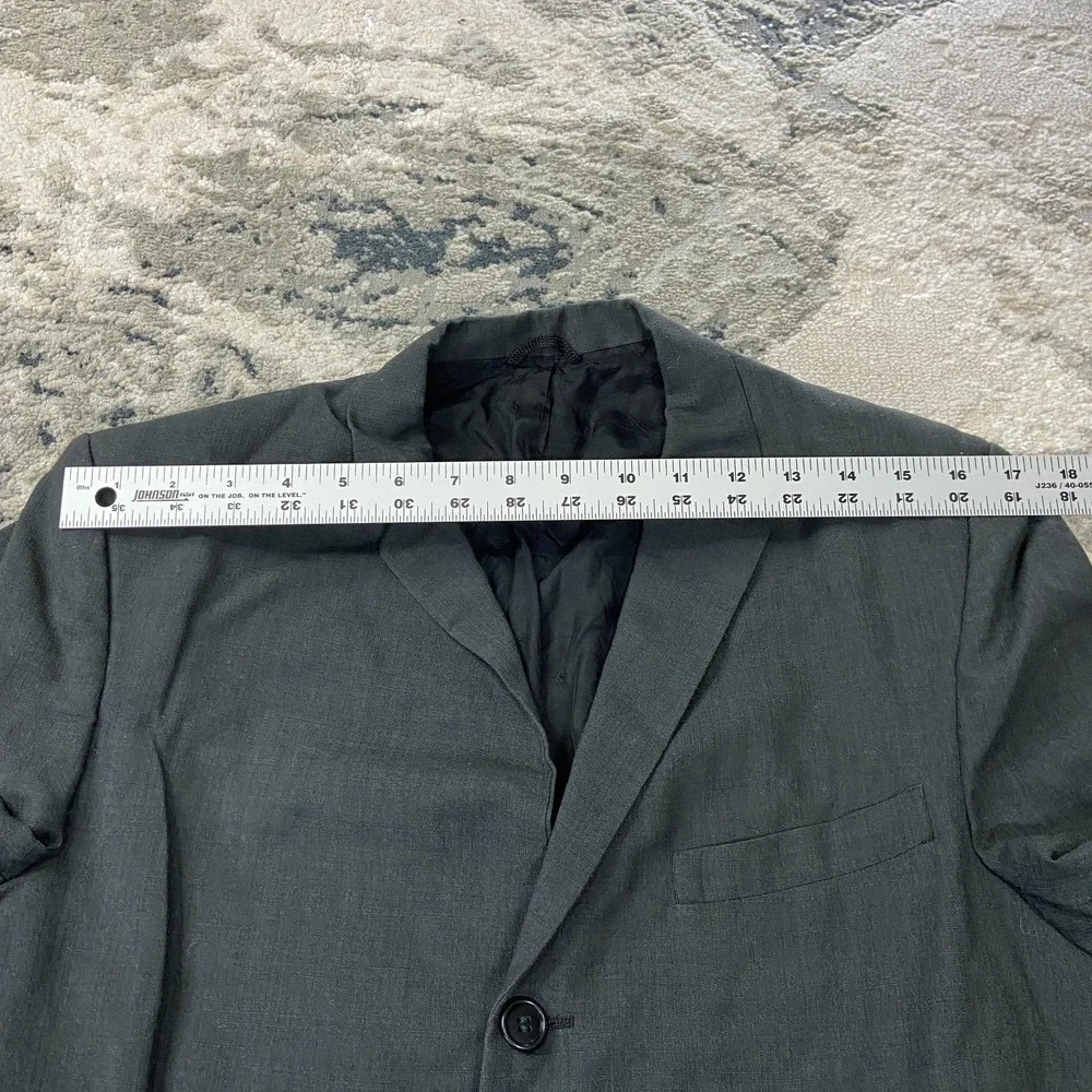 Sherman's Clothes Blazer Jacket Linen Sz 40R Single Breasted Notch Lapel‎